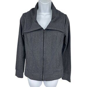 Prana Breathe Long Sleeve Wide Collar Zip Up Athletic Jacket Size S